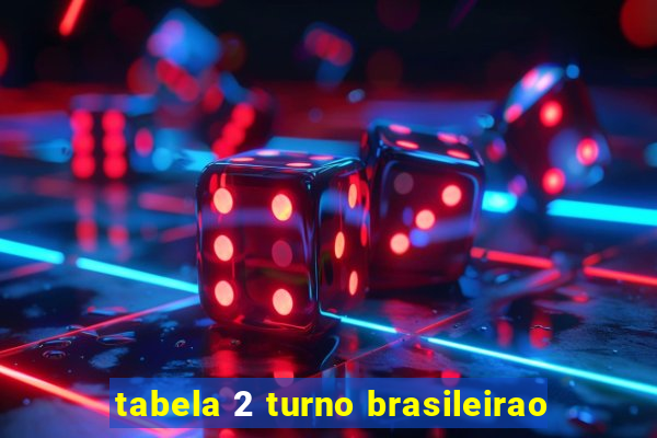 tabela 2 turno brasileirao